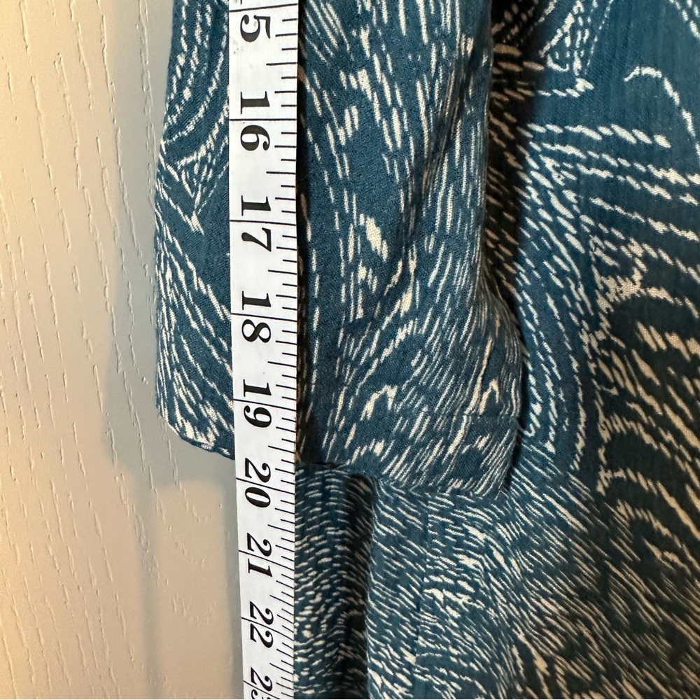 Soft Surroundings Women's Gauze Ocean Tunic Top Tandoori Spice Print- Size Small - Picture 6 of 12
